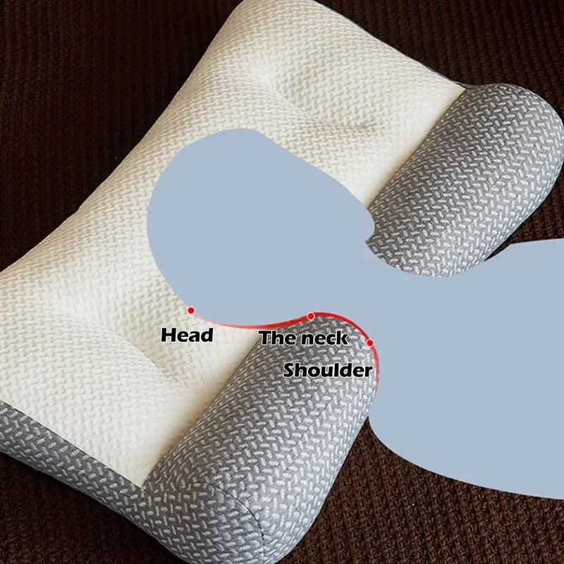 Ergonomic Orthopedic Cervical Contour Pillow for All Sleeping Positions - Neck and Shoulder Pain Relief