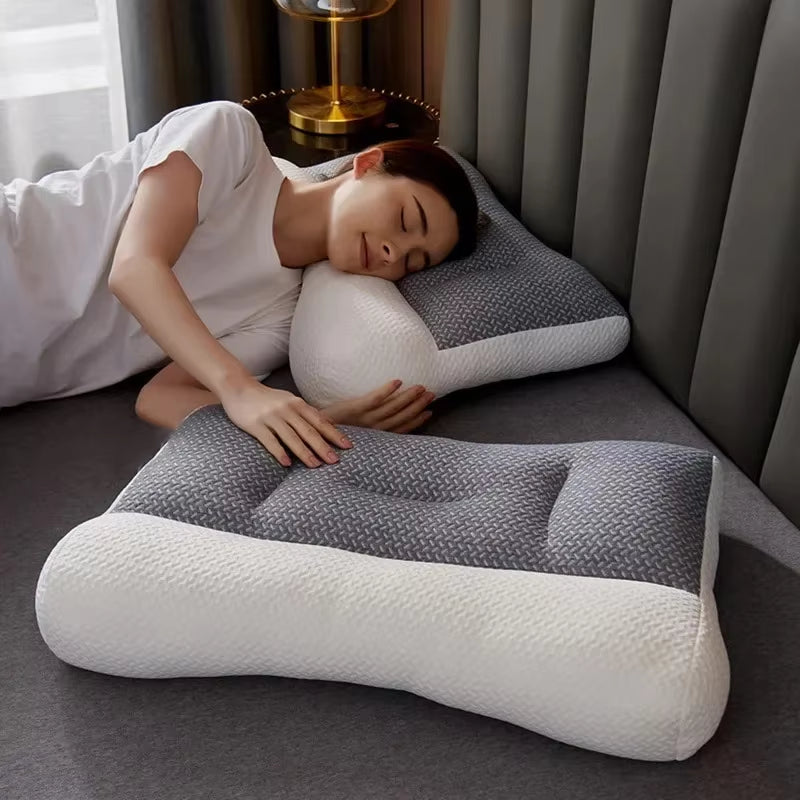 Ergonomic Orthopedic Cervical Contour Pillow for All Sleeping Positions - Neck and Shoulder Pain Relief