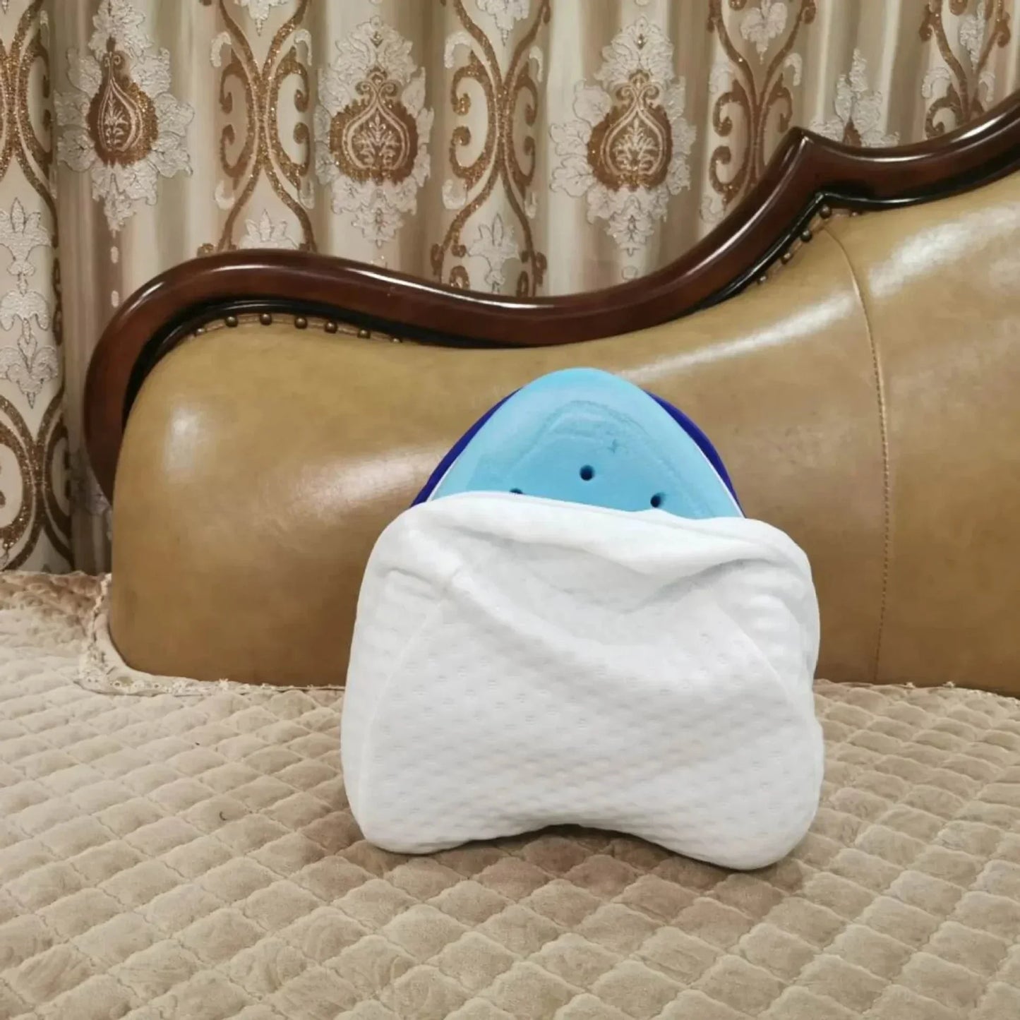 Ergonomic Orthopedic Cervical Contour Pillow for All Sleeping Positions - Neck and Shoulder Pain Relief